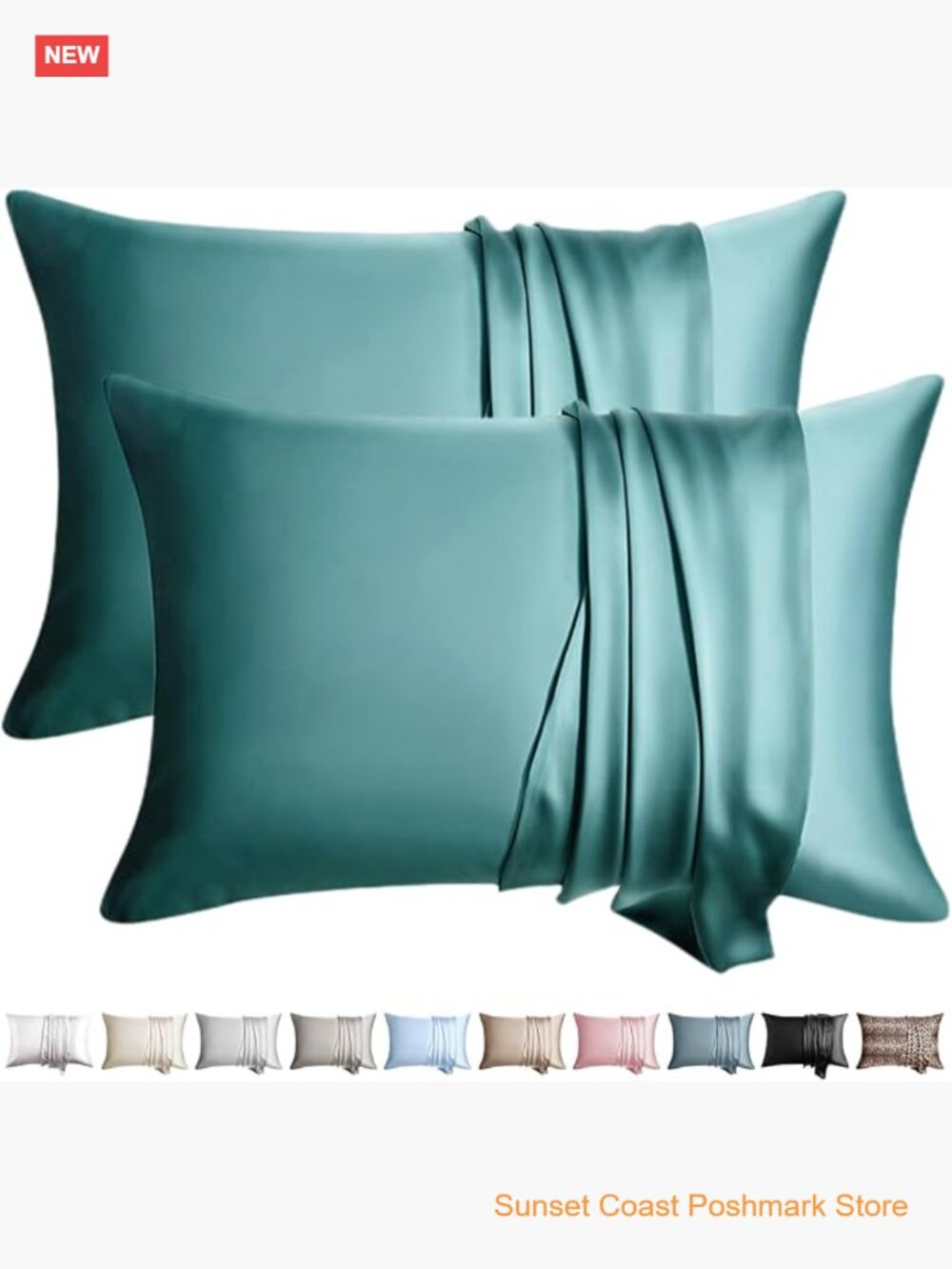 100% Silk Pillow Cases 2 Pack Standard Size Mulberry Silk Pillowcase for Hair
